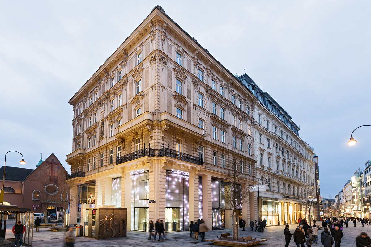 Der Swarovski Kristallwelten Store in der Wiener Kärntner Straße 24