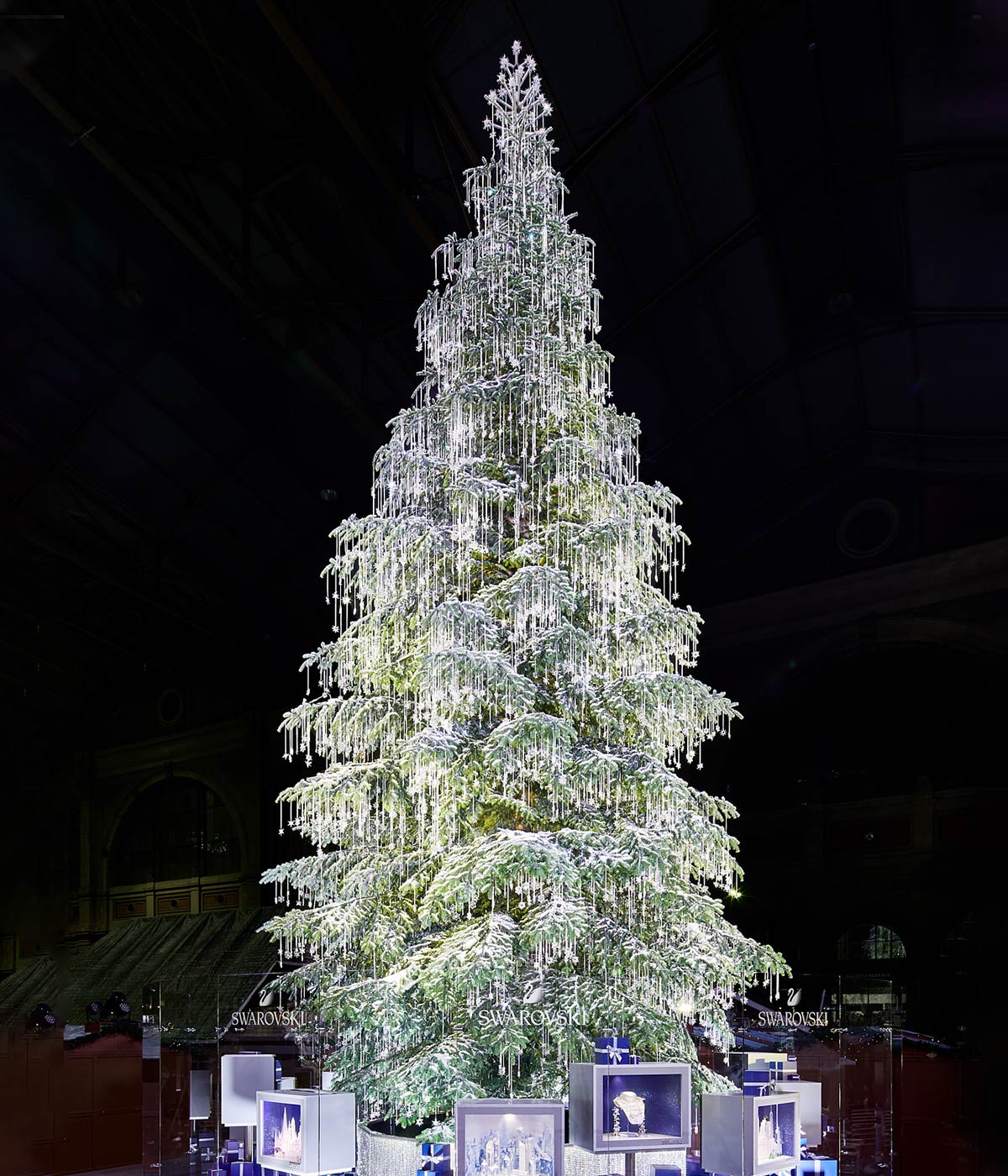 Der funkelnde Weihnachtsbaum in Zürich