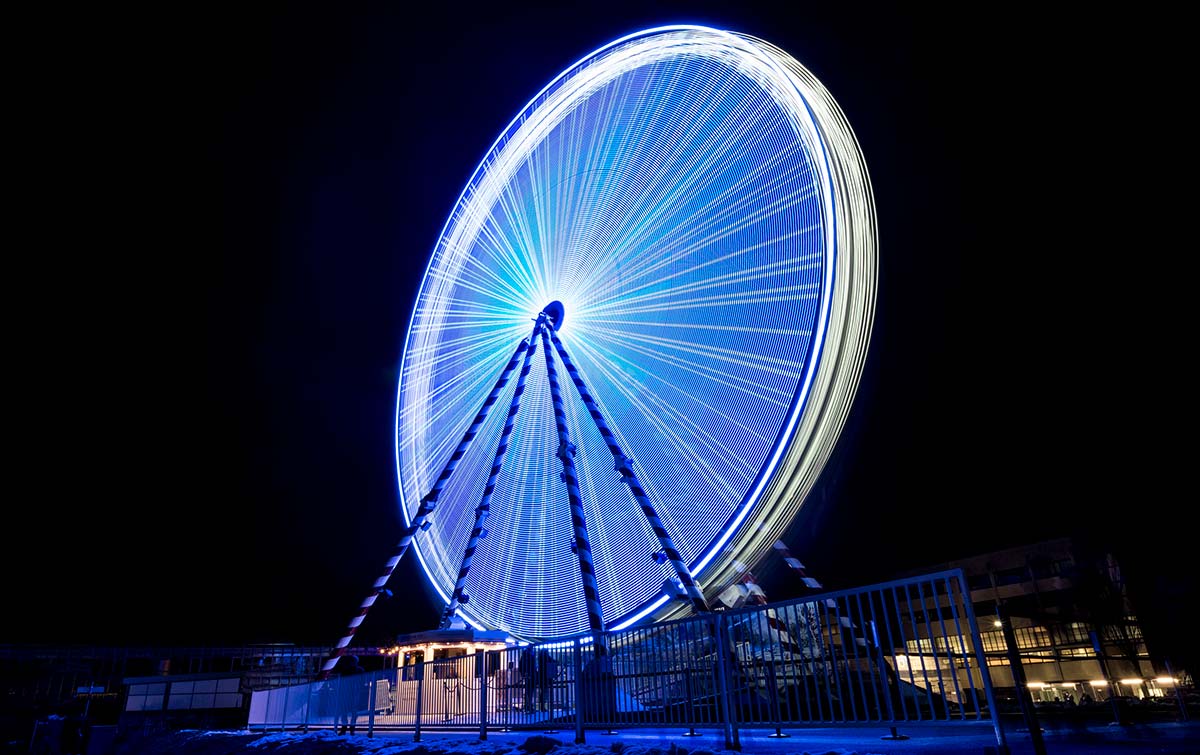Giant Ferris Wheel at Swarovski Crystal Worlds Wattens