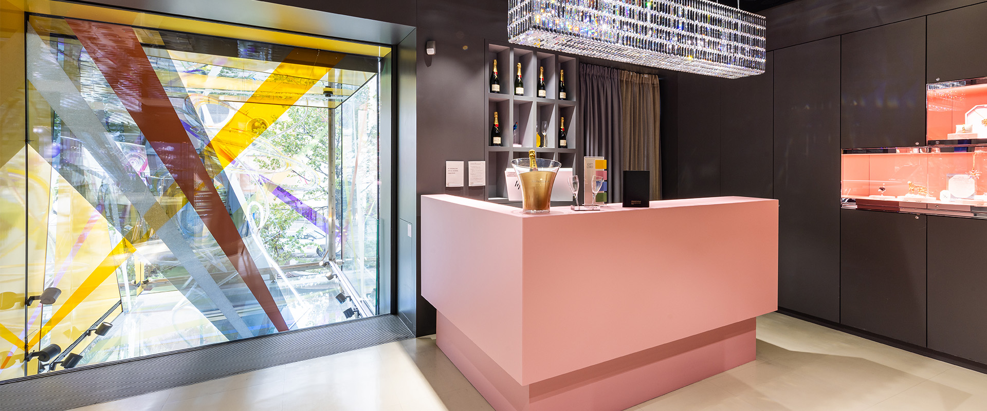 Moet Chandon Champagner Bar Swarovski Wien